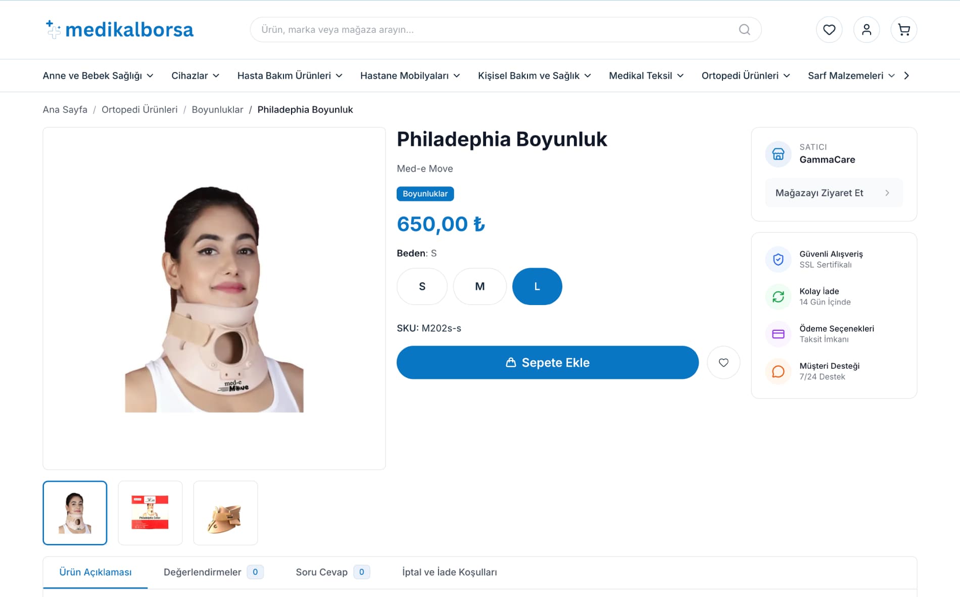 Medikal Borsa Ürün Detay Sayfası