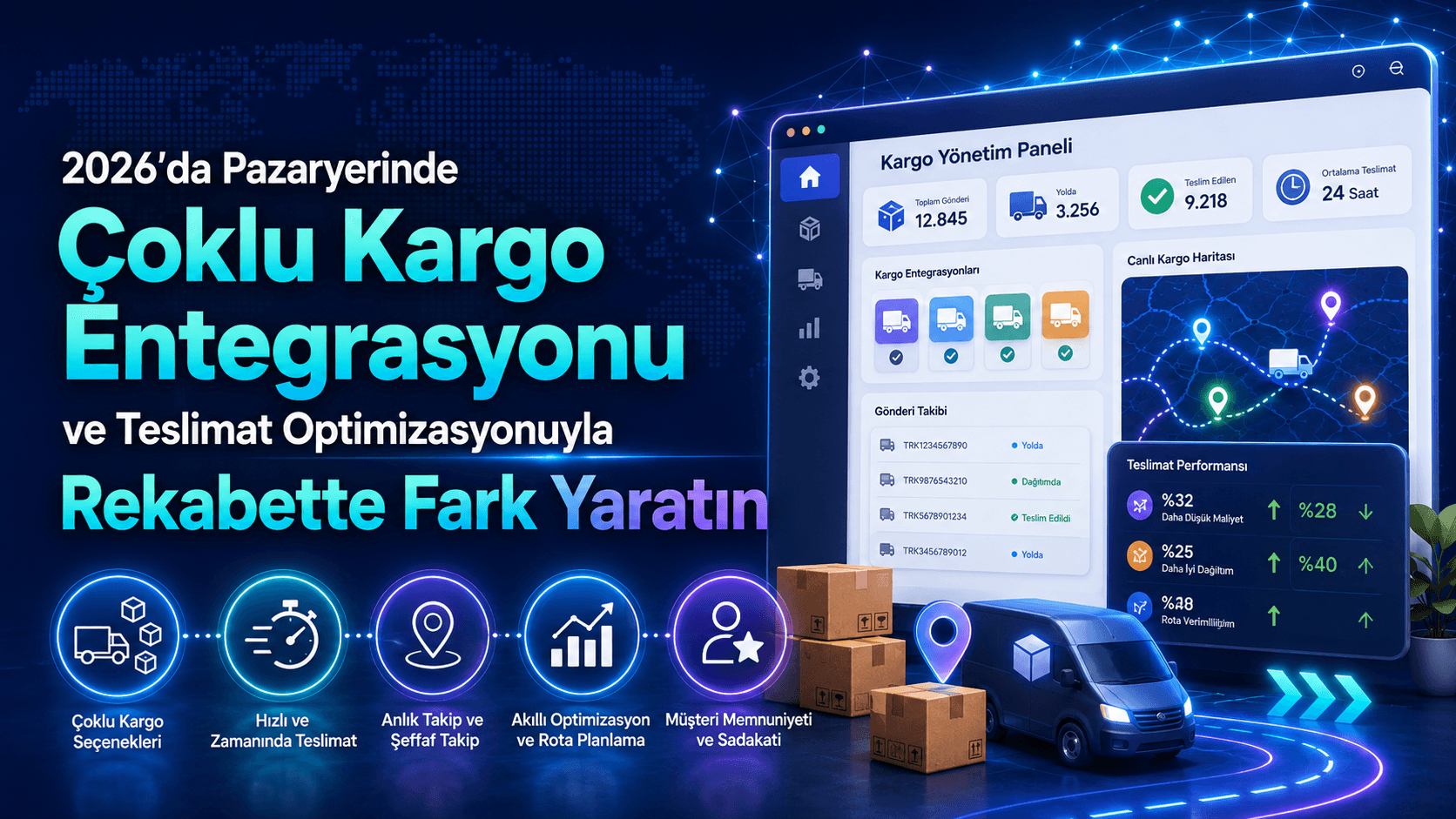 2026'da Pazaryerinde Çoklu Kargo Entegrasyonu ve Teslimat Optimizasyonuyla Rekabette Fark Yaratın